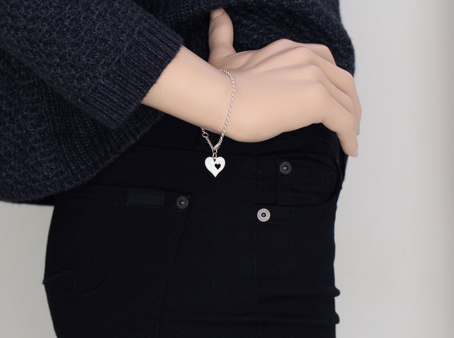 Sweet 16 Gift • Heart in Heart Charm • Magnetic Bracelet • Girl Presents • Birthday Gift for Her