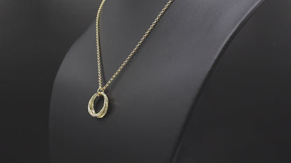 To My Daughter Gift - The Love Between Last Forever - Hammered Linked Infinity Ring Necklace
