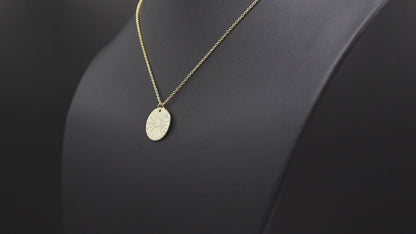 Retirement Gift for Women • Enjoy the Next Chapter • Congratulations • You'll be Missed • Be Proud of the Difference You Have Made • Large Sun Disc Necklace