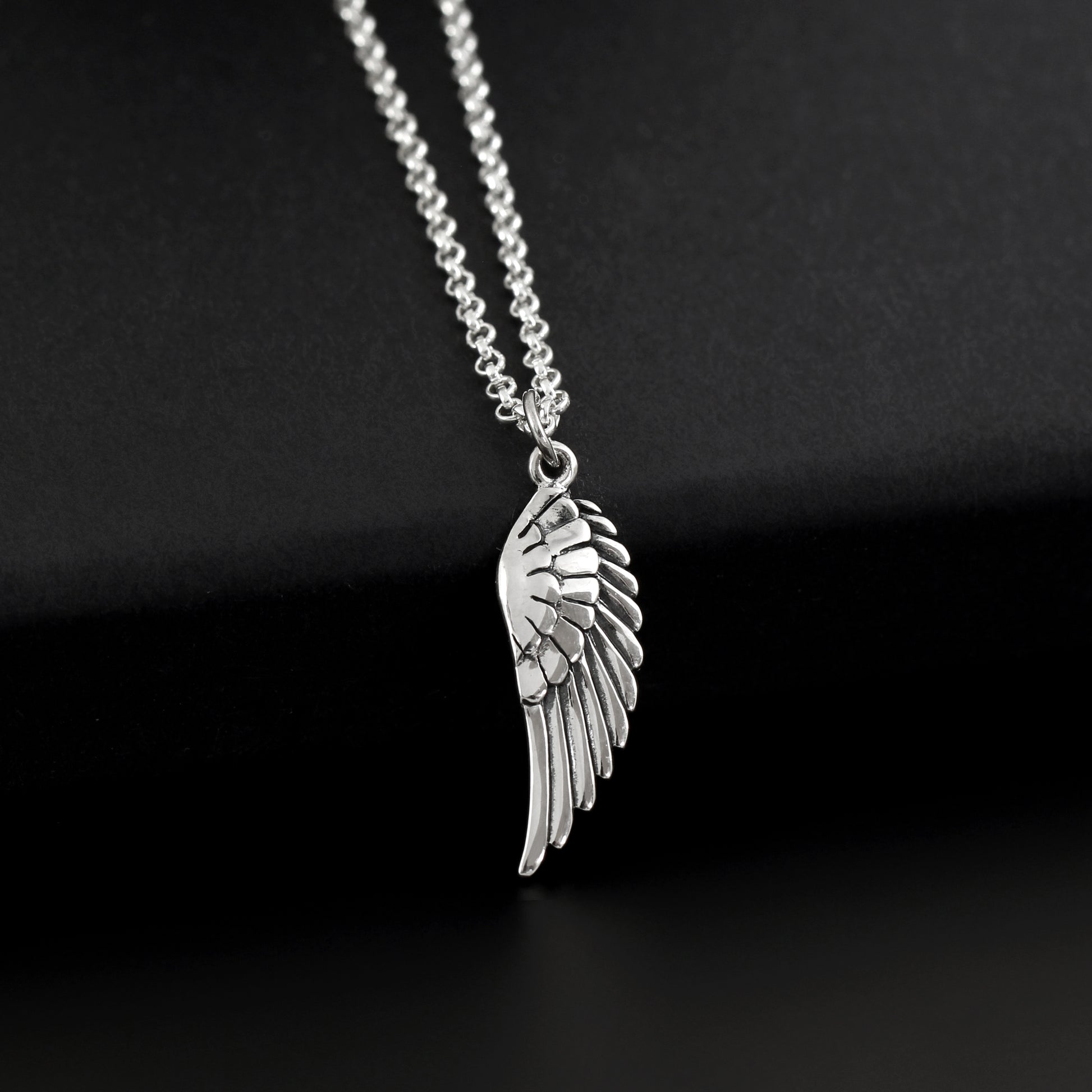 A Charmed Impression 11 11 Large Angel Wing Pendant Necklace