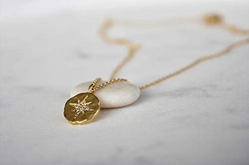 Sweet 16 Gift for Girl • 16th Birthday • Diamond Starburst Pendant • 14k Gold Fill • Sixteen Years Old • Milestone Celebration Jewelry • Dainty Everyday Necklace