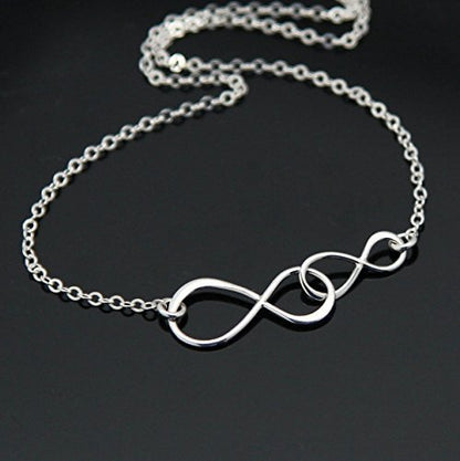 Mother and Son Necklace • Intentional Boy Mom Gift • Silver Double Infinity • Infinite Love