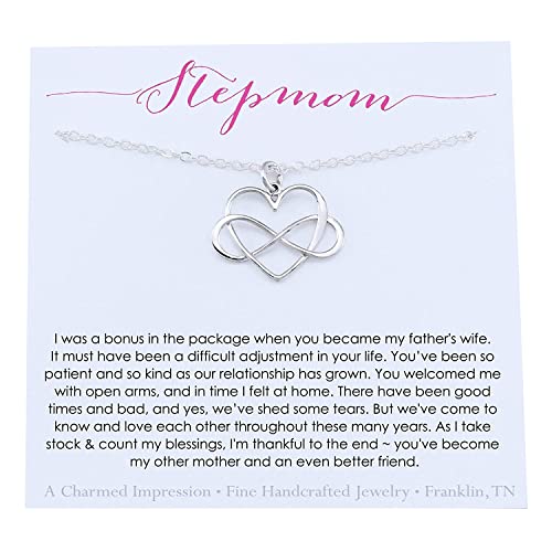 Stepmom Gift • Infinite Love • Silver Infinity Heart • Intentional Keepsake Necklace