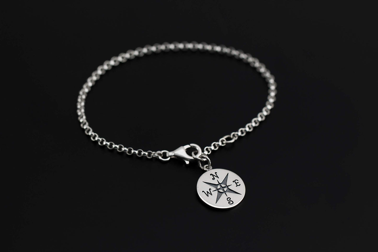 You are My Compass • I'd be Lost Without You • Intentional Charm Bracelet • Unique Handcrafted Gift for Wife/Girlfriend/Best Friend