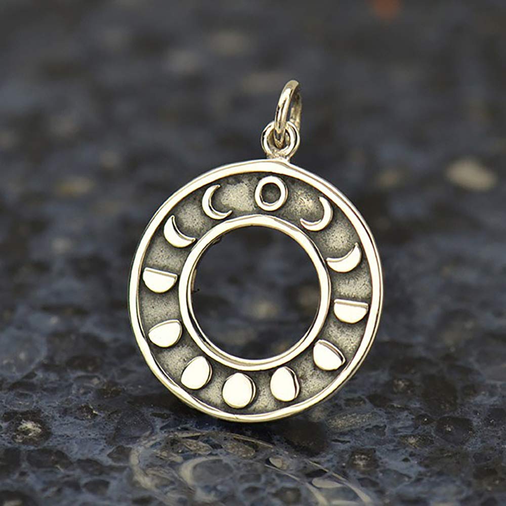 Two Cups Sterling Silver Moon Phase Necklace