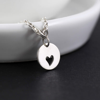 A Charmed Impression I Carry Your Heart in My Heart • Sterling Silver Bracelet • Memorial Jewelry • Remembrance Heart Cutout Charm • Loss of Mother Father • Mom Dad Sympathy Gift • Grief Jewelry