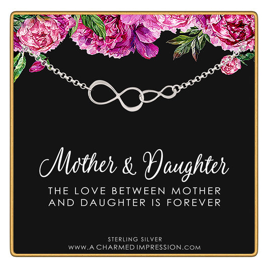 Mother & Daughter Linked Inifnity Bracelet