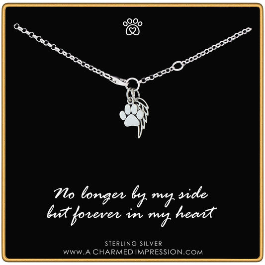 Pet Love - Paw and Wing Charm Bracelet