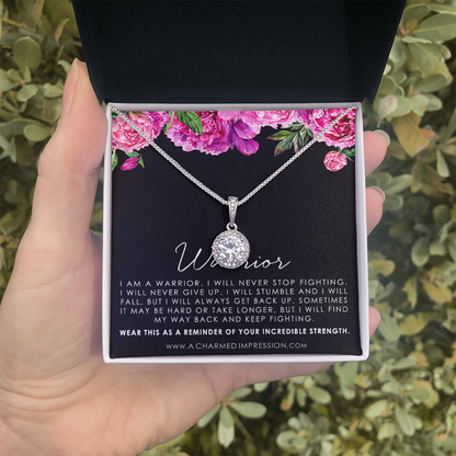 Infertility Miscarry Gift, Depression, Mental Health, Strength Necklace, Fertility Wish, Cancer Survivor Necklace, Breast Cancer Survivor - Eternal Hope Neclace