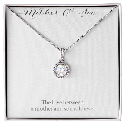 A Charmed Impression Mother and Son Necklace, Mom Appreciation Present, Boy Mom Gift, for Mom Jewelry, Sentimental Mom Birthday Gifts, Mum and Son Jewellery