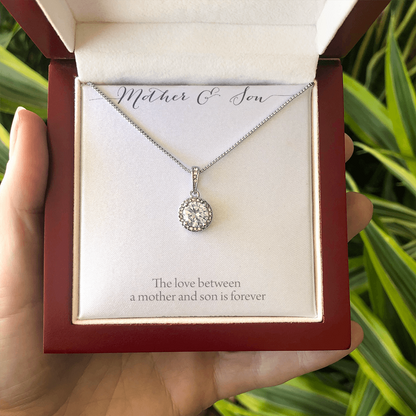 A Charmed Impression Mother and Son Necklace, Mom Appreciation Present, Boy Mom Gift, for Mom Jewelry, Sentimental Mom Birthday Gifts, Mum and Son Jewellery