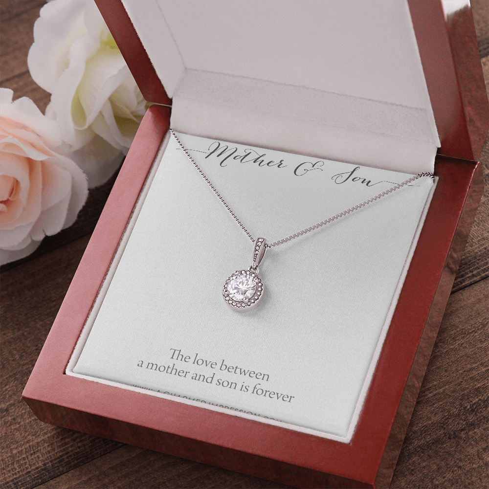 A Charmed Impression Mother and Son Necklace, Mom Appreciation Present, Boy Mom Gift, for Mom Jewelry, Sentimental Mom Birthday Gifts, Mum and Son Jewellery