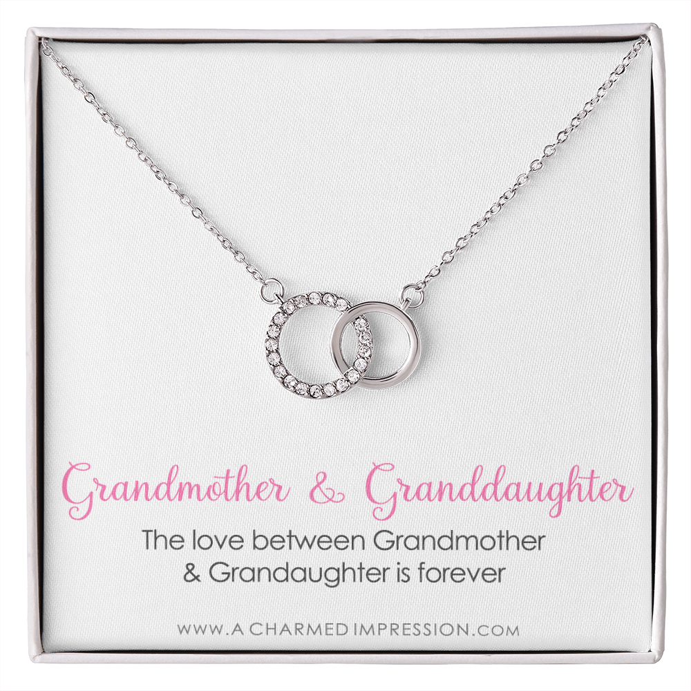 Grandmother & Granddaughter Necklace, Grandma Gift, Grandmother Jewelry, Granddaughter Gift, Granddaughter Birthday Gift, Mothers Day - Perfect Pair Neckace