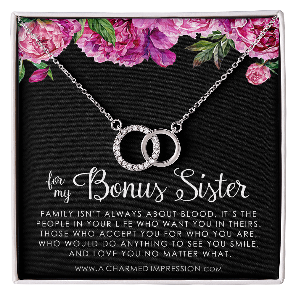 Bonus Sister Gift Necklace, Sister-In-Law Gift, Jewelry For Sister in Law, Step Sister Gift, Soul Sister, Best Friend - Perfect Pair Neckace