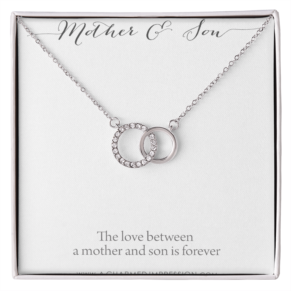 Gifts for Mom Jewelry, Mother and Son Necklace, Boy Mom Gift, Mom Gift from Son, Mother of the Groom, Mother's Day Birthday, Perfect Pair