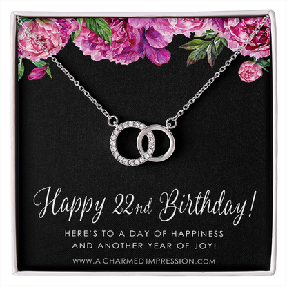 Custom Birthday Card Perfect Pair Neckace