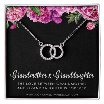 Grandmother & Granddaughter Necklace, Grandma Gift, Grandmother Jewelry, Granddaughter Gift, Granddaughter Birthday Gift, Mothers Day -  Perfect Pair Neckace