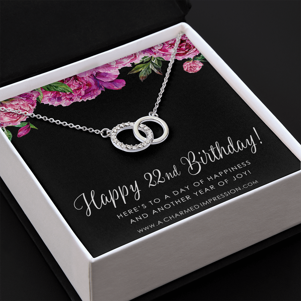 Custom Birthday Card Perfect Pair Neckace