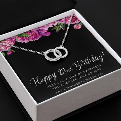 Custom Birthday Card Perfect Pair Neckace