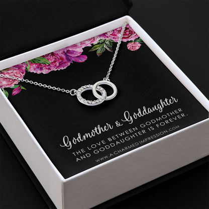 Godmother & Godchild Necklace, Gift for Godmother from Godchild, Godmother Gift, Jewelry for Godmother - Perfect Pair Neckace