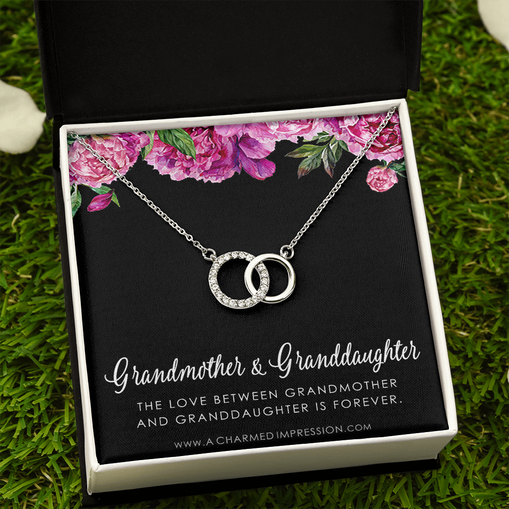 Grandmother & Granddaughter Necklace, Grandma Gift, Grandmother Jewelry, Granddaughter Gift, Granddaughter Birthday Gift, Mothers Day -  Perfect Pair Neckace