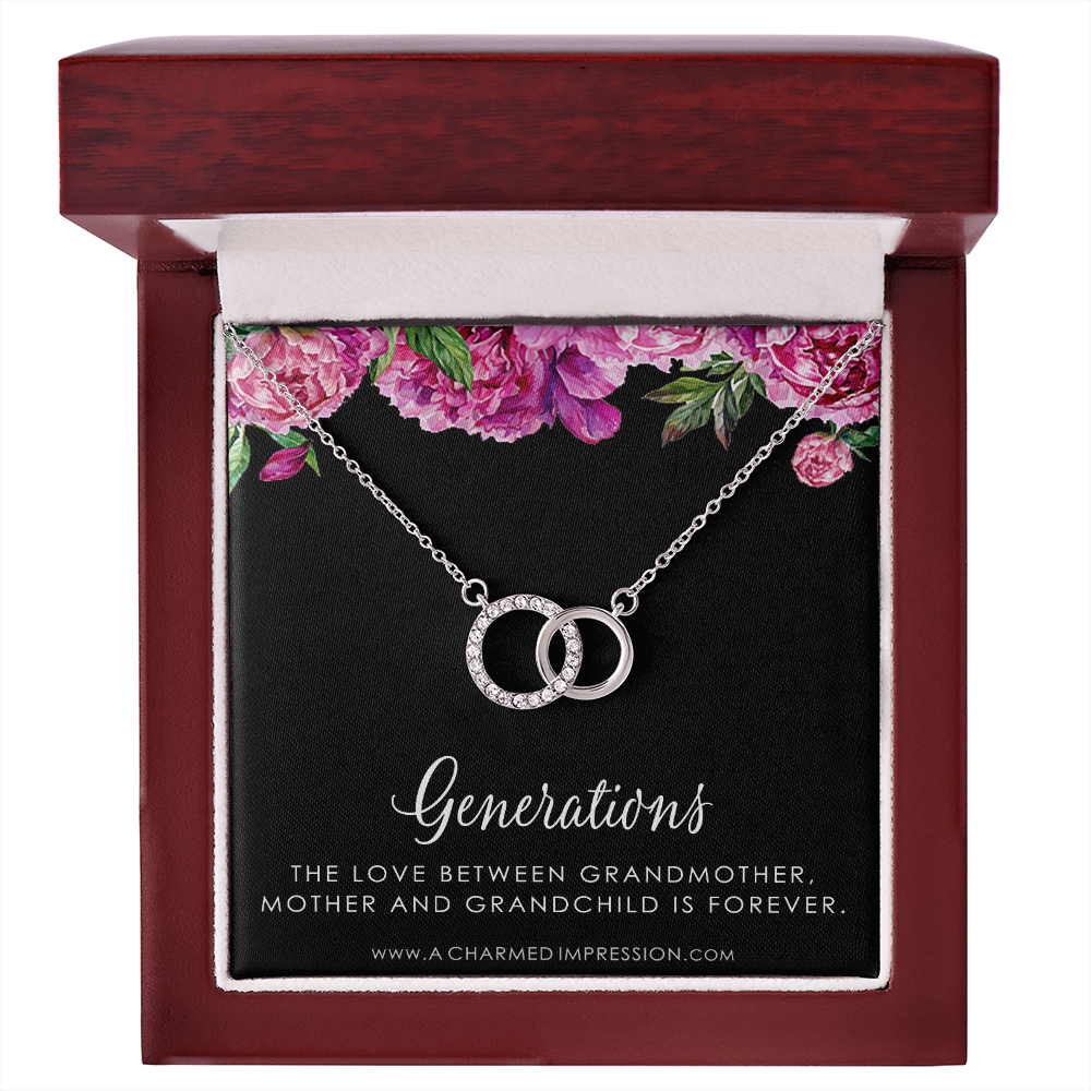 Three Generations of Love • Grandmother, Mother, Daughter/Son Jewelry • Gift for Mom Grandma Grandchild, Thoughtful Gifts for Women, Nana Jewelry, Perfect Pair Neckace