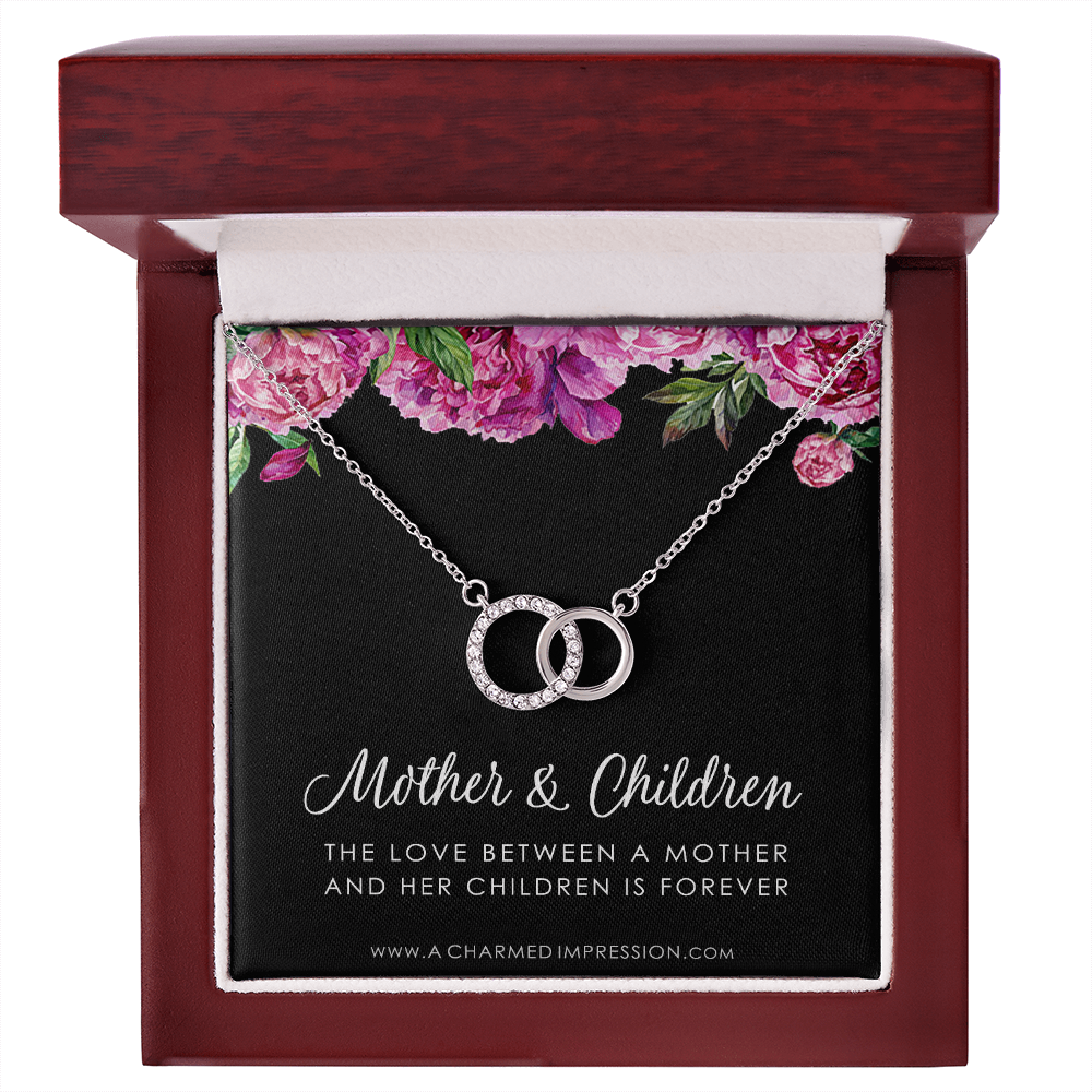 Mother and Children Necklace, Gifts for Mom Jewelry, Family Necklace, Mother Daughter Necklace, Mother's Day Birthday, Perfect Pair