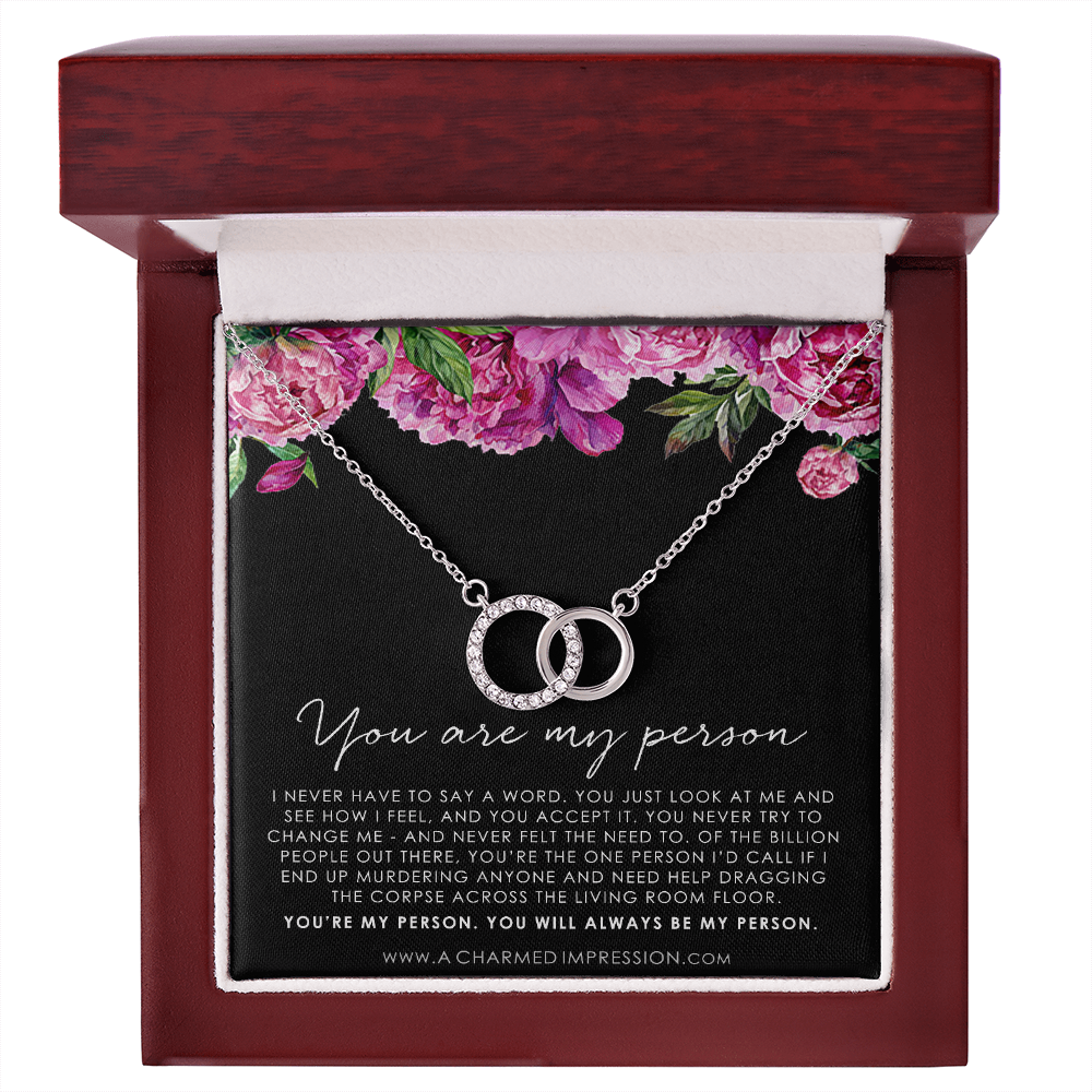 You Are My Person Gift, Best Friend Gift, You're My Person Necklace, Greys Anatomy Quote, Bestie Gift, BFF Gift - Perfect Pair Neckace