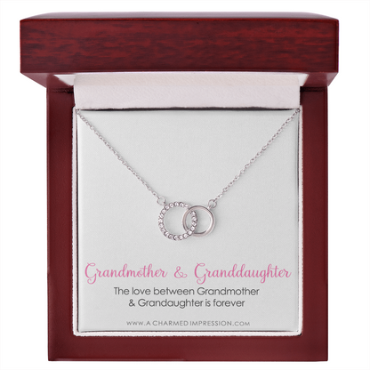 Grandmother & Granddaughter Necklace, Grandma Gift, Grandmother Jewelry, Granddaughter Gift, Granddaughter Birthday Gift, Mothers Day - Perfect Pair Neckace