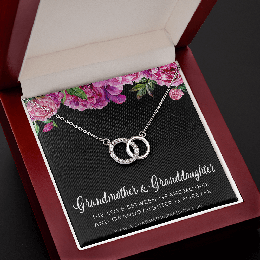 Grandmother & Granddaughter Necklace, Grandma Gift, Grandmother Jewelry, Granddaughter Gift, Granddaughter Birthday Gift, Mothers Day -  Perfect Pair Neckace