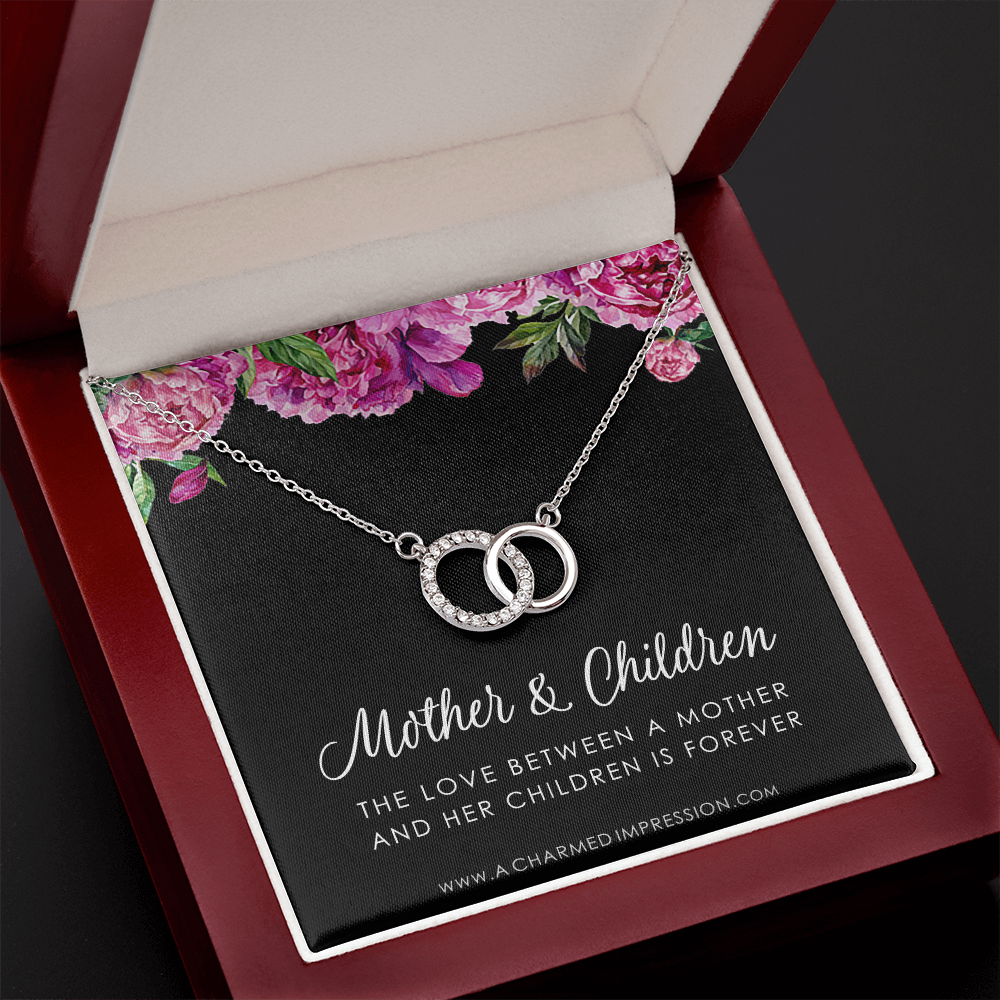 Mother and Children Necklace, Gifts for Mom Jewelry, Family Necklace, Mother Daughter Necklace, Mother's Day Birthday, Perfect Pair