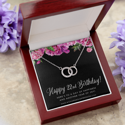 Custom Birthday Card Perfect Pair Neckace