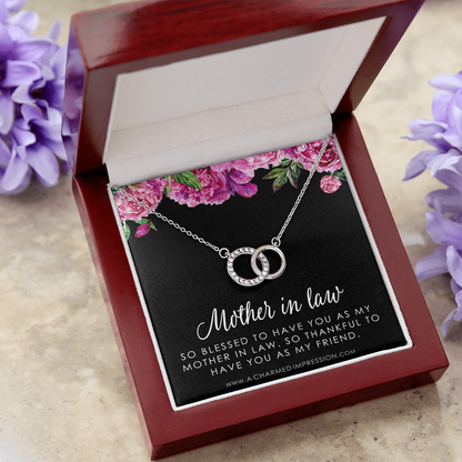 Mother-In-Law Gift Necklace: Mother-In-Law, Mother-In-Law Gift, Mother's Day Gift for Mother-In-Law - Perfect Pair Neckace