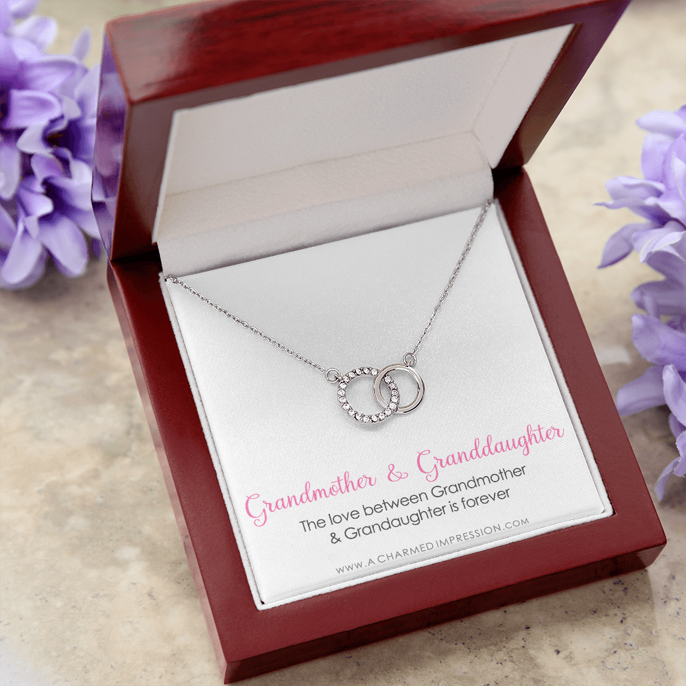 Grandmother & Granddaughter Necklace, Grandma Gift, Grandmother Jewelry, Granddaughter Gift, Granddaughter Birthday Gift, Mothers Day - Perfect Pair Neckace