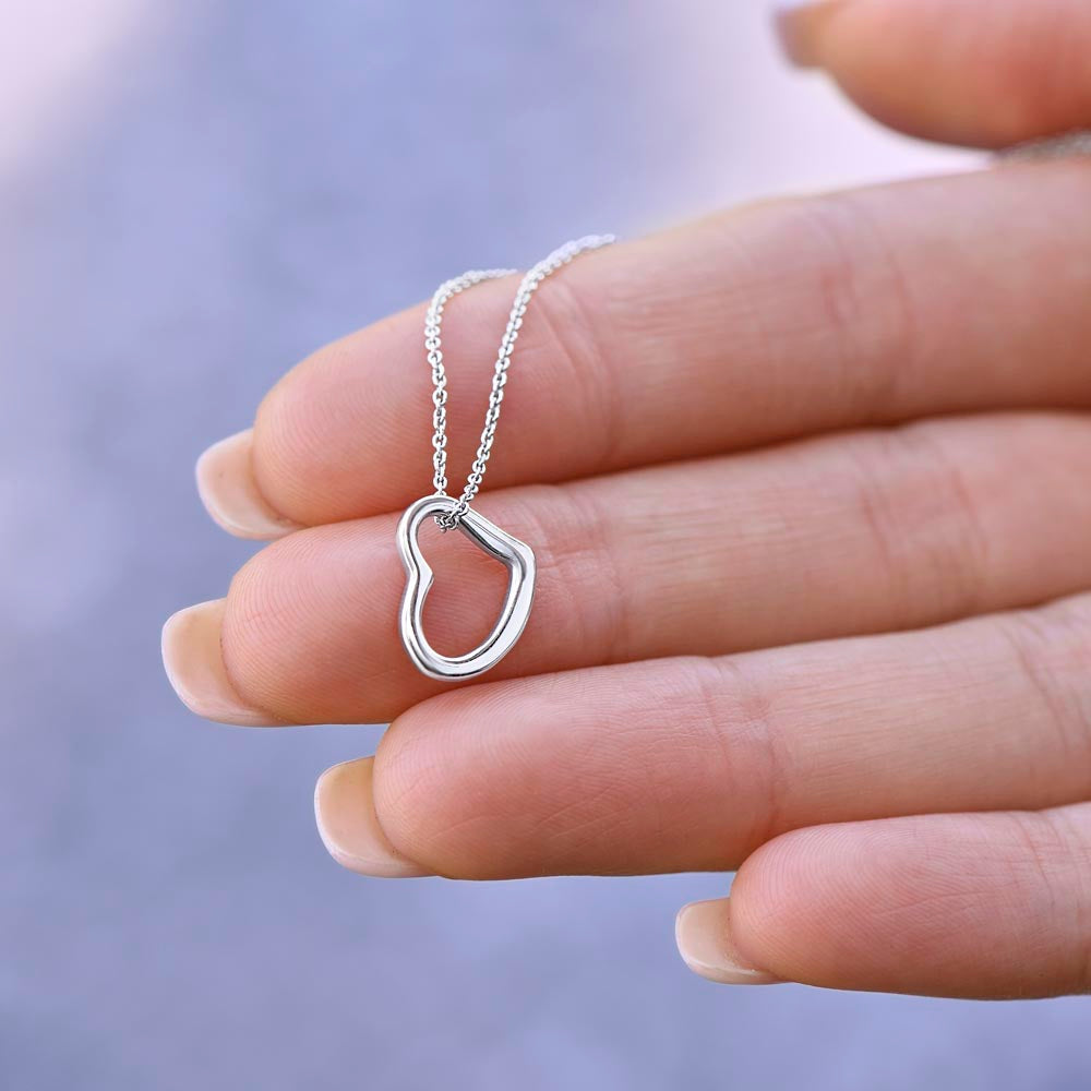 Niece Gift from Aunt, Gift for Niece Necklace, Niece Jewelry, Niece Wedding Gift, Niece Confirmation, Niece Birthday Gift ideas - Delicate Heart Necklace