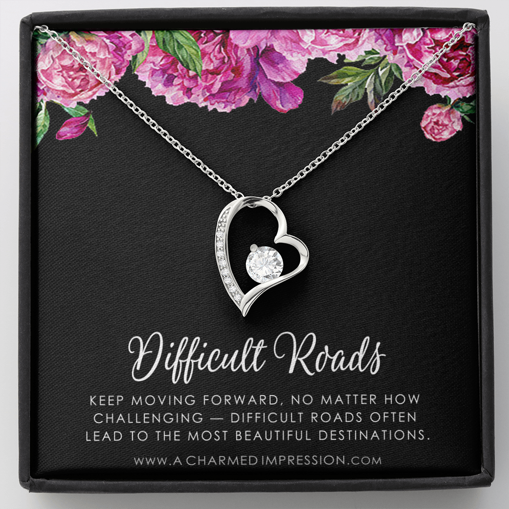 Encouragement Gift, Cancer Survivor Necklace, Breast Cancer Support, Strength Necklace, Infertility Miscarry Gift, Depression, Mental Health