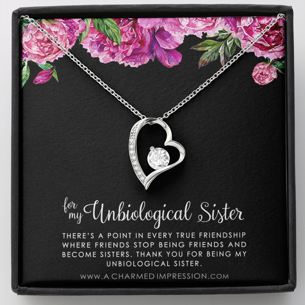 Unbiological Sister Necklace, Bonus Sister Gift, Sister-In-Law Gift, Jewelry for Sister in Law, Step Sister Gift, Soul Sister, Best Friend