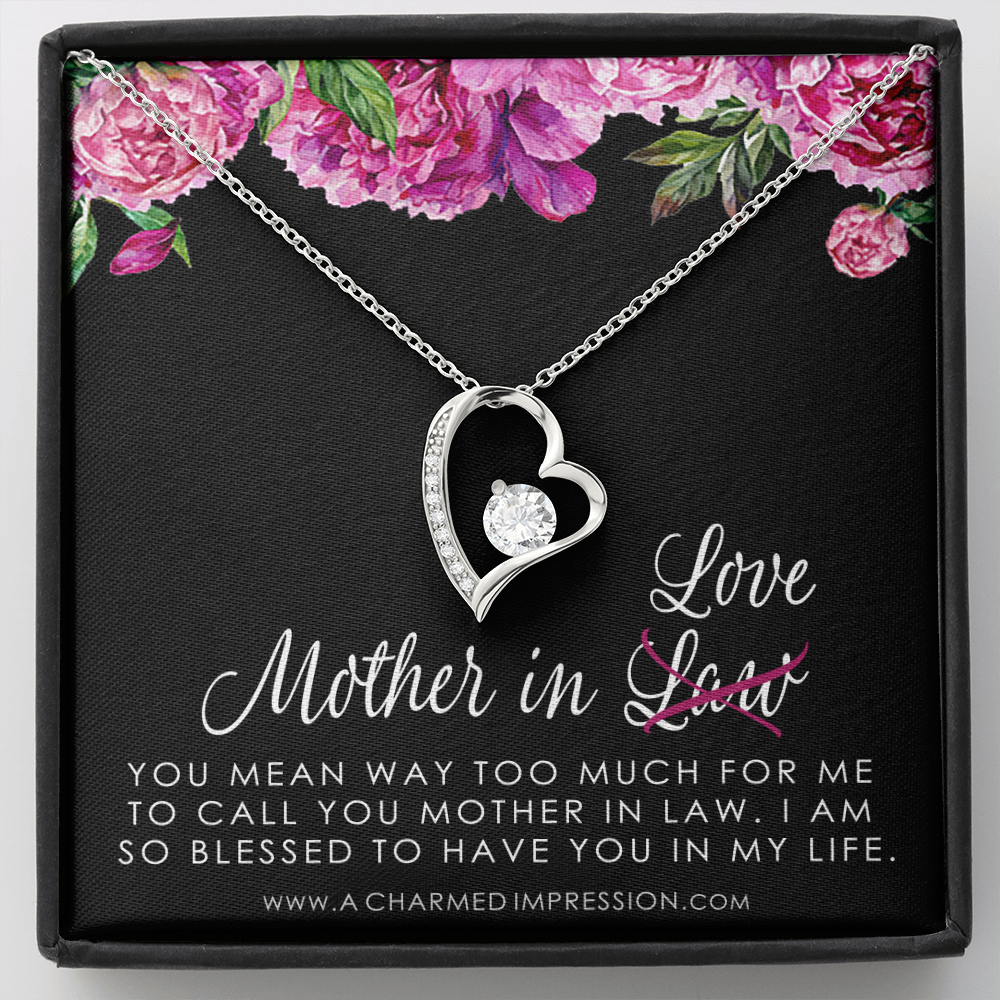 Sentimental Mother In Law Wedding Gift From Bride, Mother of the Groom Necklace, Future Mother in Law Wedding Gift, Gift For Mother-In-Law