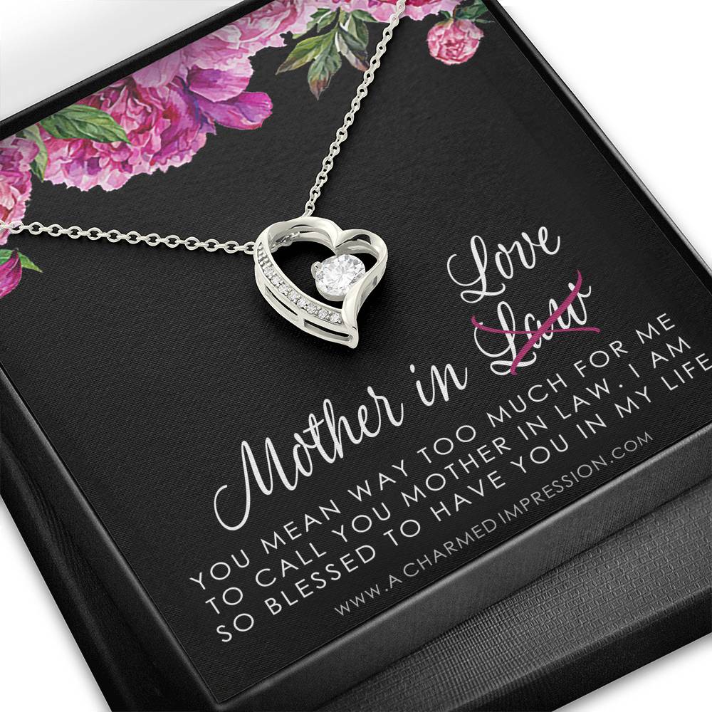 Sentimental Mother In Law Wedding Gift From Bride, Mother of the Groom Necklace, Future Mother in Law Wedding Gift, Gift For Mother-In-Law