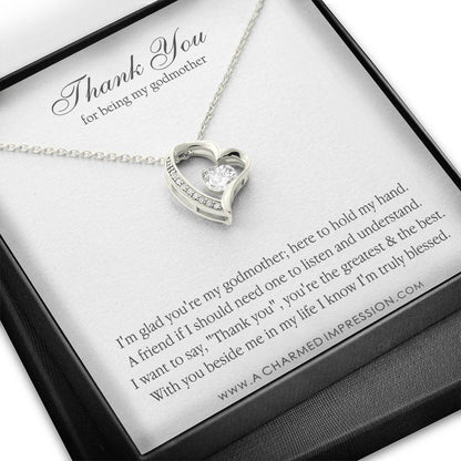 Godmother & Godson Necklace, Gift for Godmother from Godson, Godmother Gift, Jewelry for Godmother,