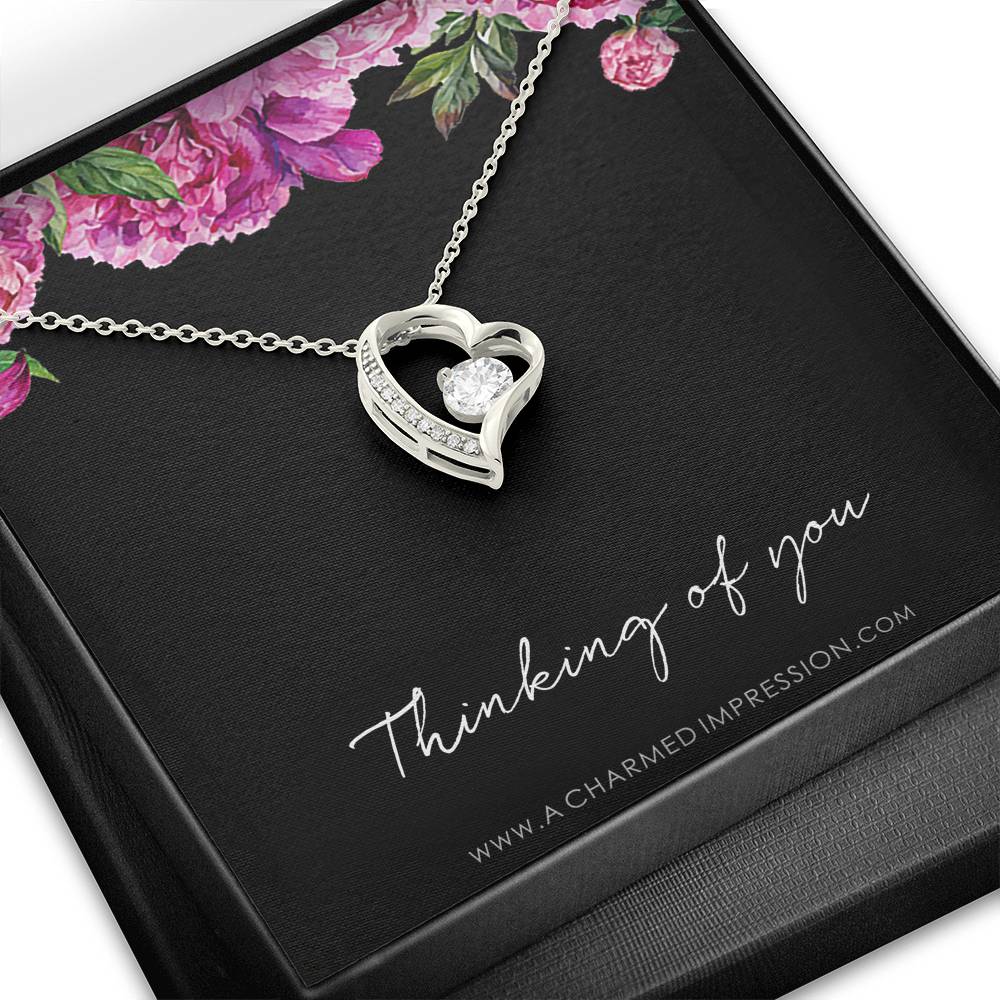 Thinking Of You Gift, Thinking of you Necklace, Just Because Gift, Thinking of you Jewelry, Missing You Gift, Missing You Necklace