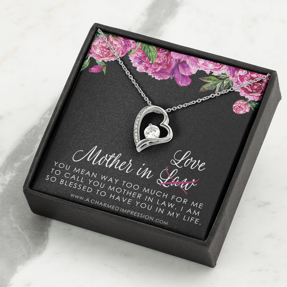 Sentimental Mother In Law Wedding Gift From Bride, Mother of the Groom Necklace, Future Mother in Law Wedding Gift, Gift For Mother-In-Law