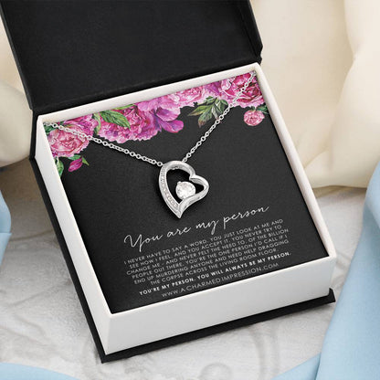 You Are My Person Gift, Best Friend Gift, You're My Person Necklace, Greys Anatomy Quote, Bestie Gift, BFF Gift