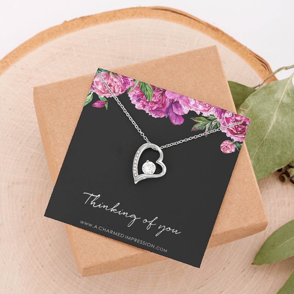 Thinking Of You Gift, Thinking of you Necklace, Just Because Gift, Thinking of you Jewelry, Missing You Gift, Missing You Necklace