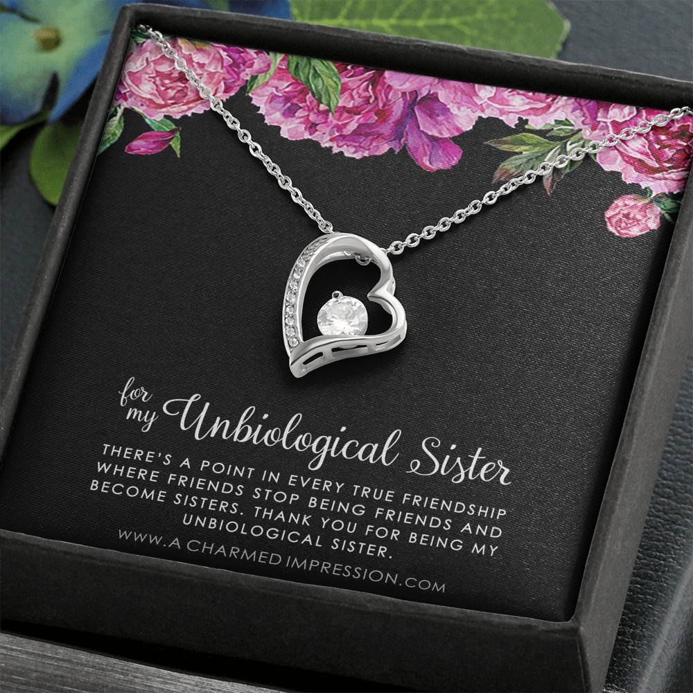 Unbiological Sister Necklace, Bonus Sister Gift, Sister-In-Law Gift, Jewelry for Sister in Law, Step Sister Gift, Soul Sister, Best Friend