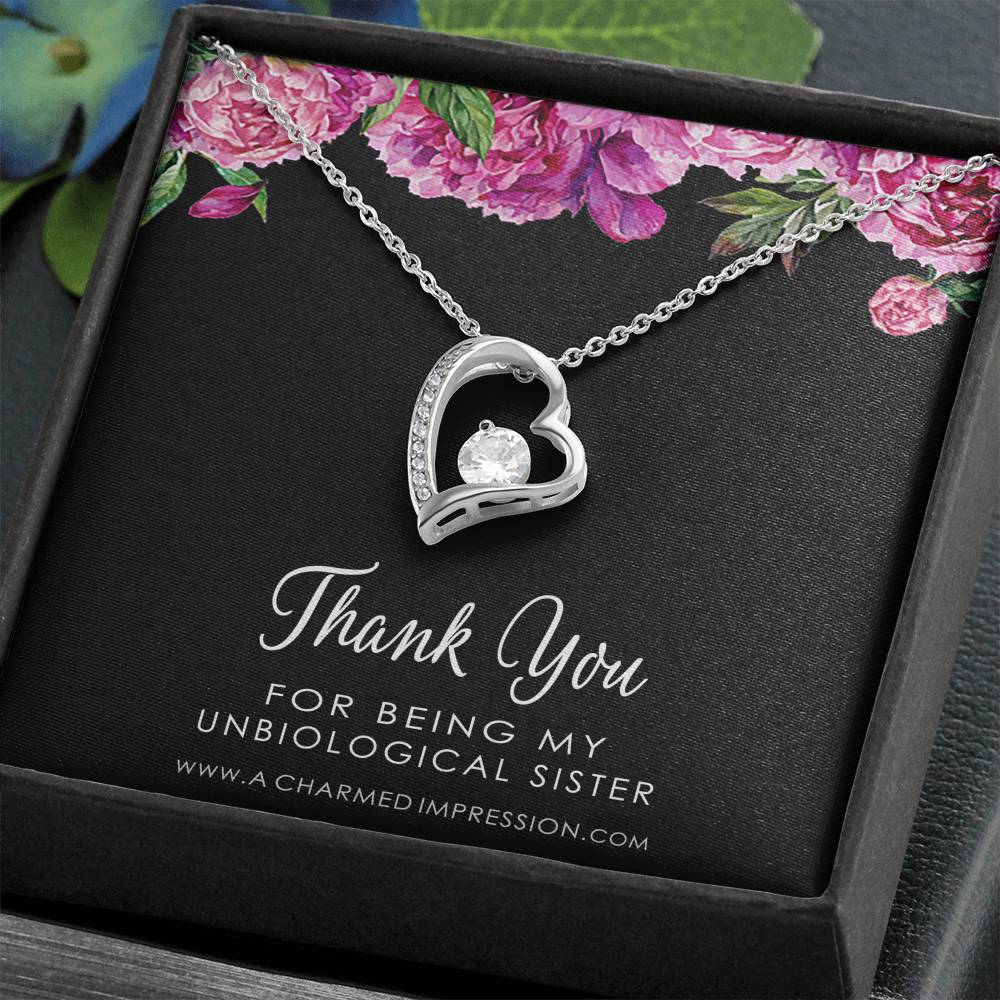 Unbiological Sister Necklace, Bonus Sister Gift, Sister-In-Law Gift, Jewelry for Sister in Law, Step Sister Gift, Soul Sister, Best Friend