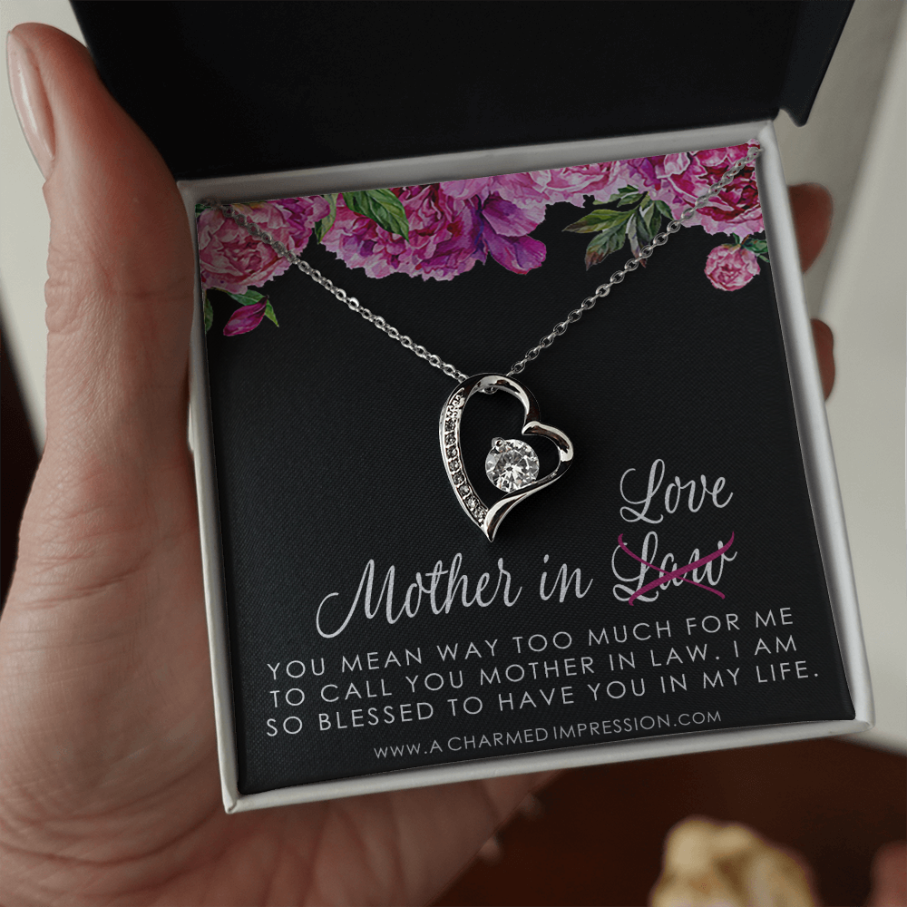 Sentimental Mother In Law Wedding Gift From Bride, Mother of the Groom Necklace, Future Mother in Law Wedding Gift, Gift For Mother-In-Law