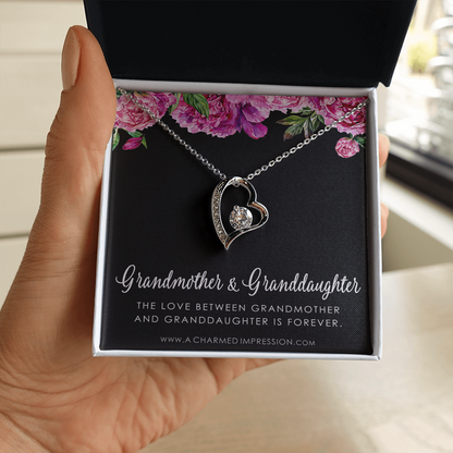 Grandmother & Granddaughter Necklace, Grandma Gift, Grandmother Jewelry, Granddaughter Gift, Granddaughter Birthday Gift, Mothers Day