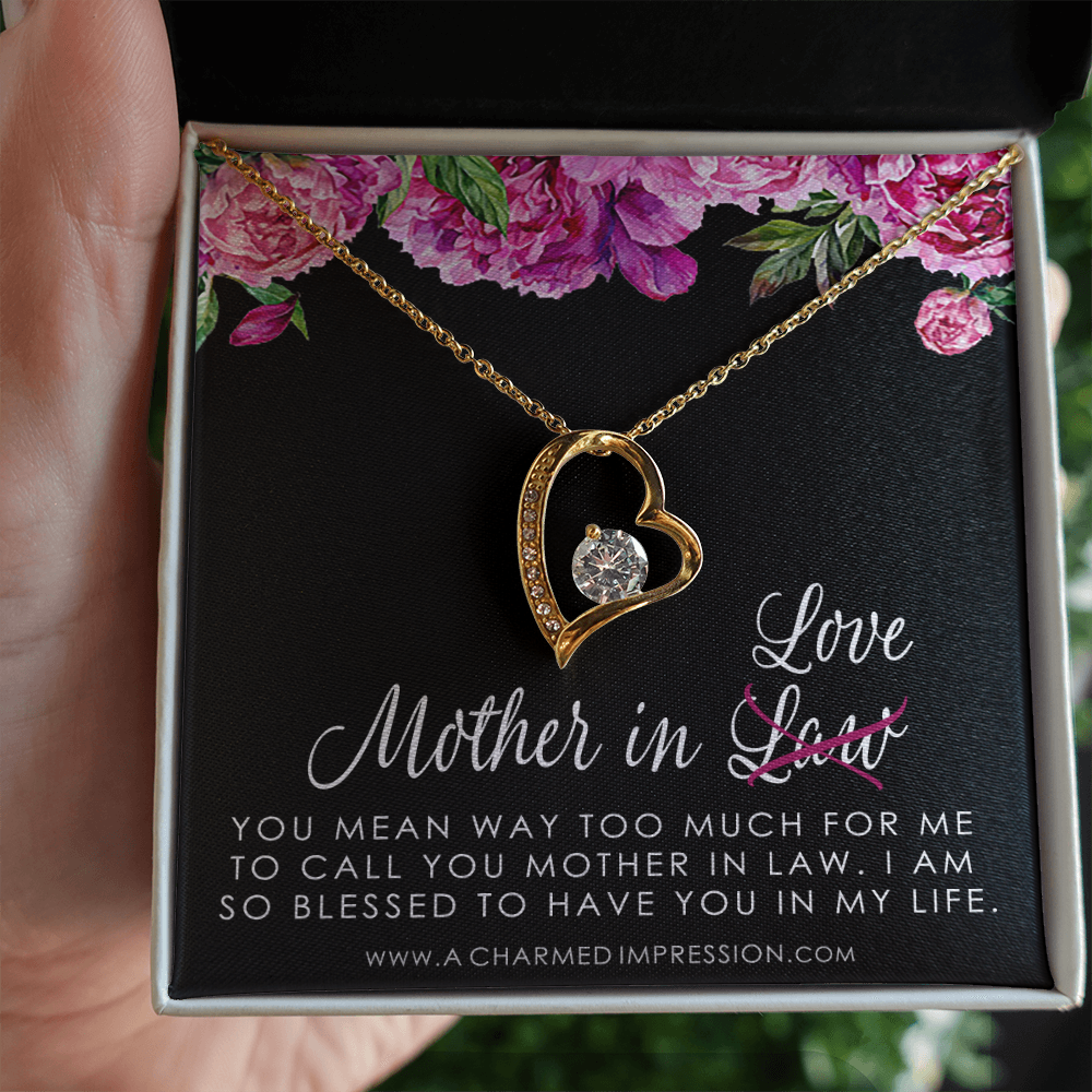 Sentimental Mother In Law Wedding Gift From Bride, Mother of the Groom Necklace, Future Mother in Law Wedding Gift, Gift For Mother-In-Law