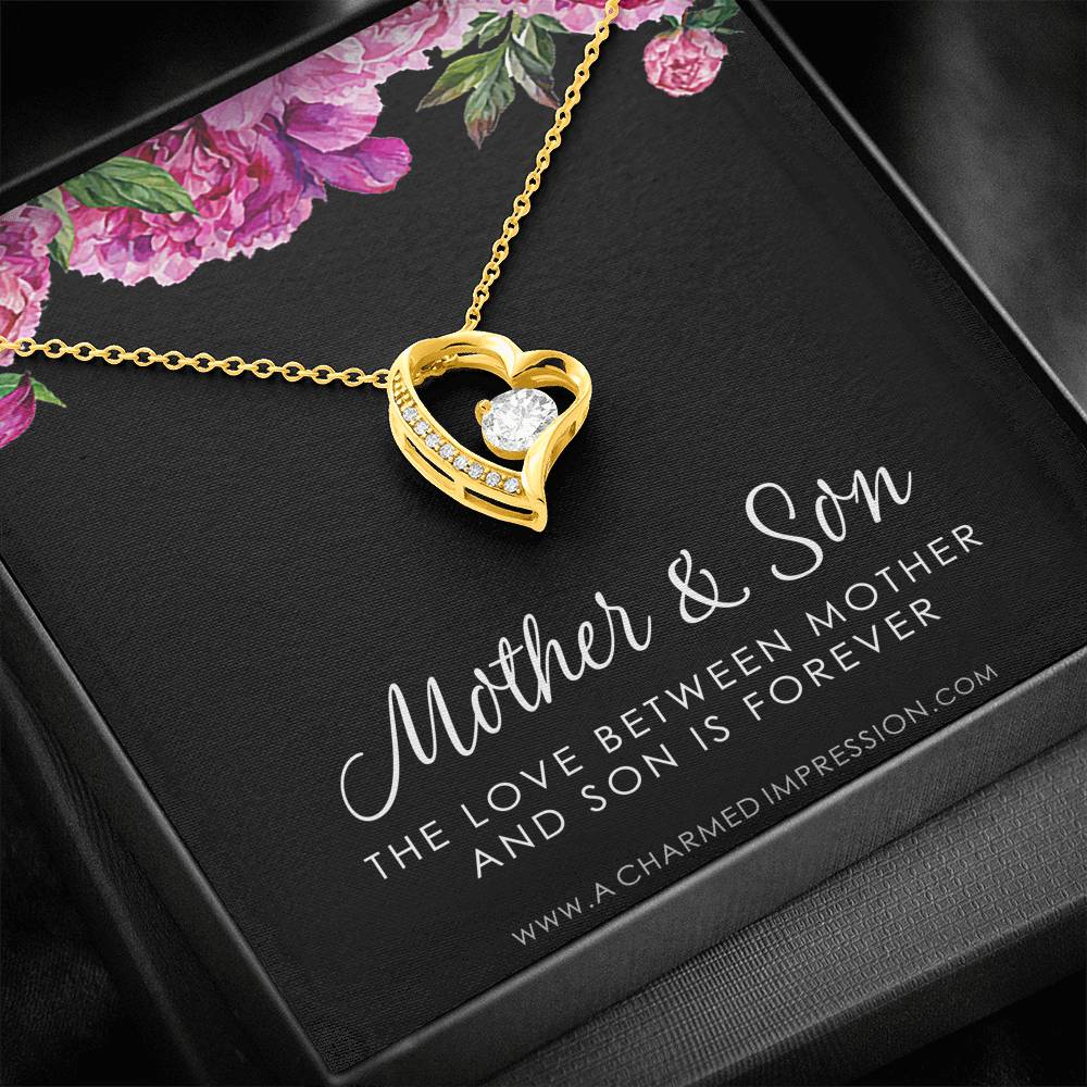 Gifts for Mom Jewelry, Mother and Son Necklace, Boy Mom Gift, Mom Gift from Son, Mother of the Groom, Mother's Day Birthday